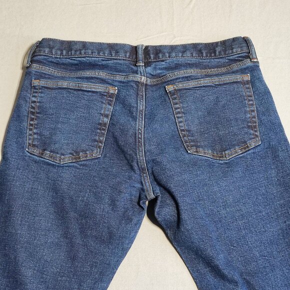 GAP Denim jeans slim fit men's size 34 X 32 ink blue classic style - Picture 4 of 14